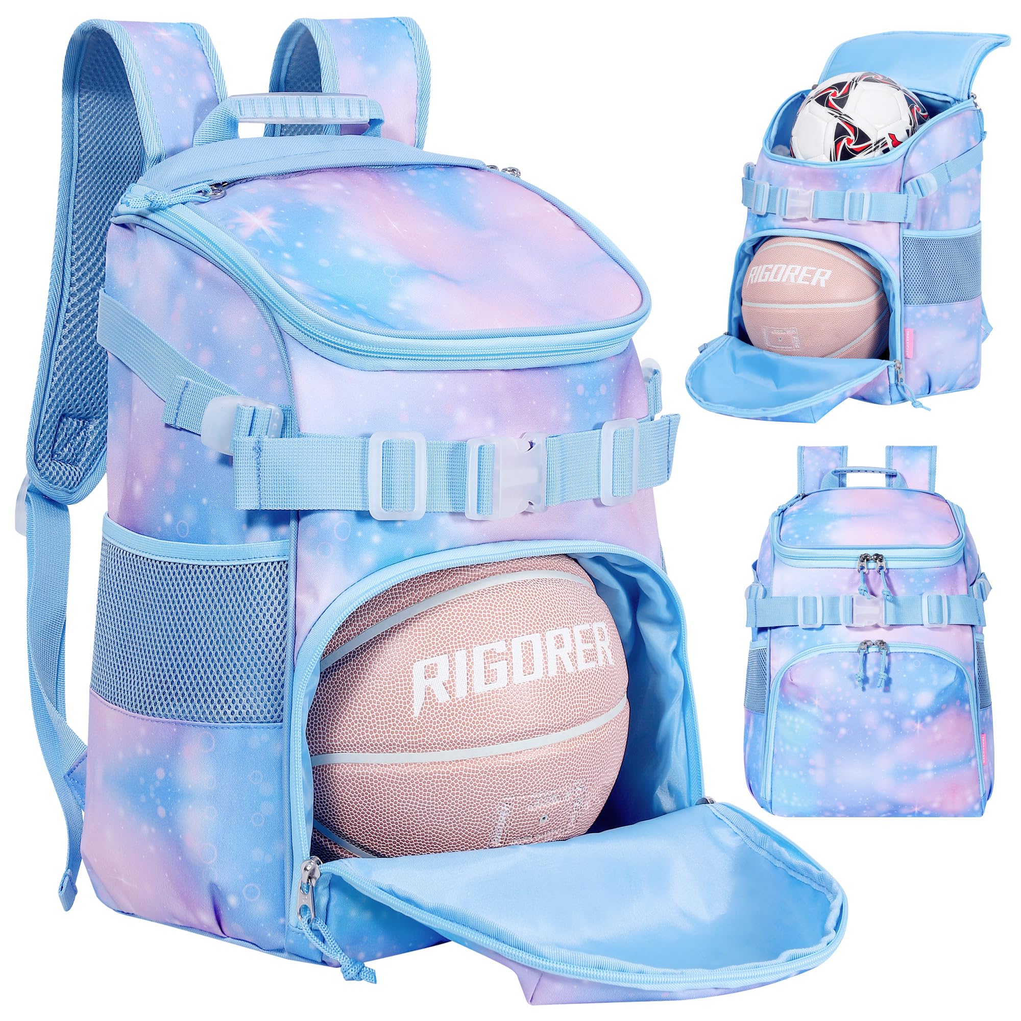 Basketball Backpack Women Fit Soccer Volleyball Baseball Football Sports Backpack Training Equipment Bag for Team