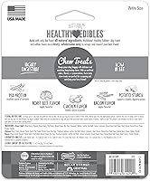 Vista 10 de Nylabone Healthy Edibles Masticables Naturales para Perros - Golosinas masticables de larga duración para perros, sabor a carne asada y pollo