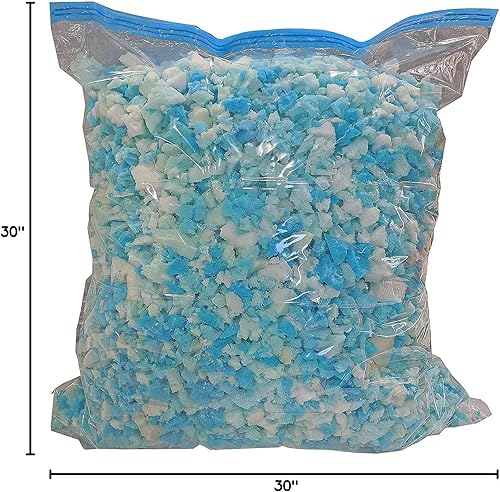 Miniatura 9 de Relleno de espuma viscoelástica triturada de alta densidad para relleno de almohada, relleno de puf, silla, sofá, camas para mascotas, cojines,