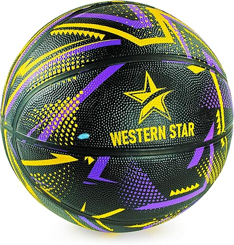 Miniatura 8 de Western Star Baloncesto oficial tamaño y peso tamaño 7 29.5 pulgadas  NBA 5 colores  Control y respuesta  Baloncesto al aire libre  Paquete