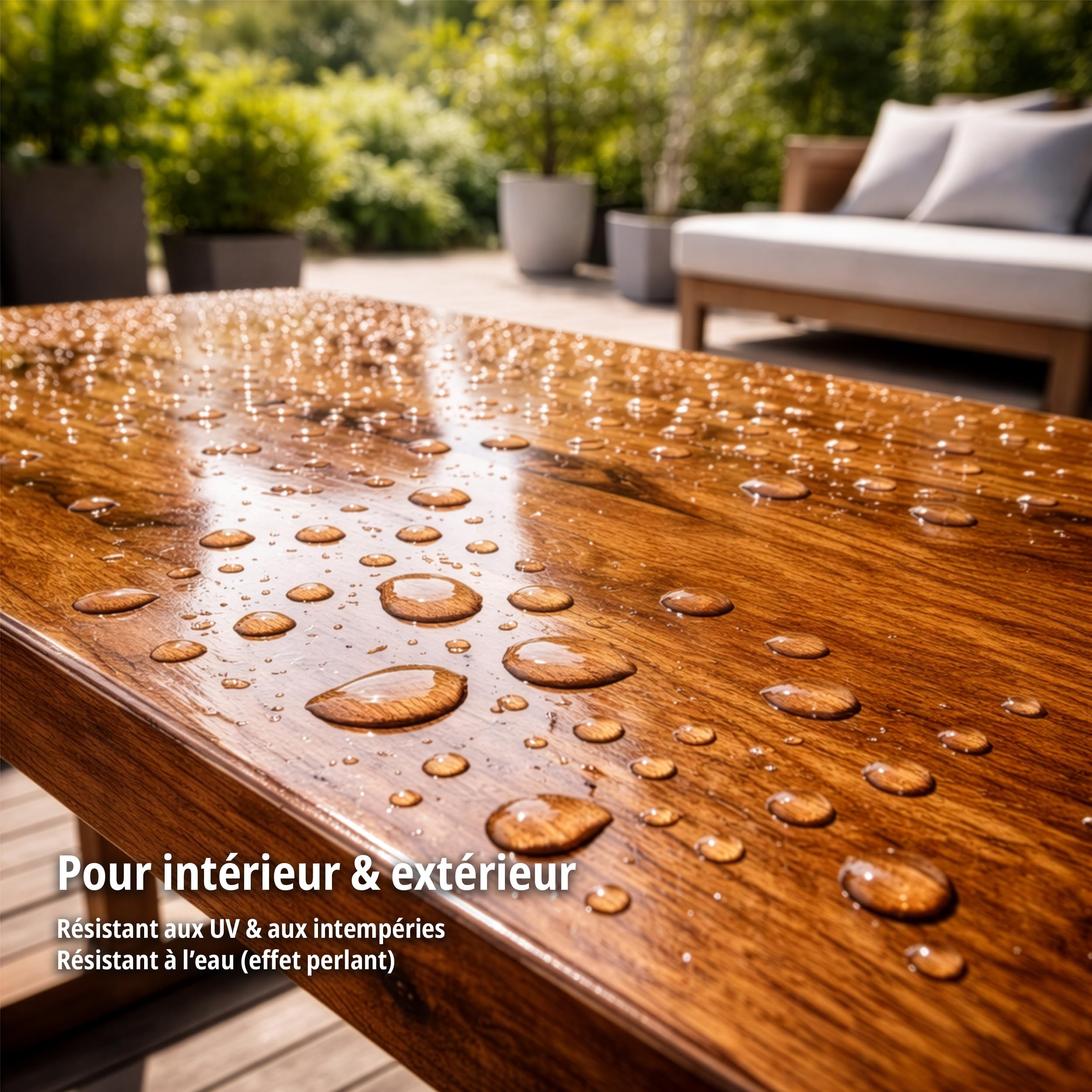 CAIRCON Vernis Bois 2K Polyuréthane Incolore Satiné – Résistant UV Intérieur Extérieur – 1,5 kg
