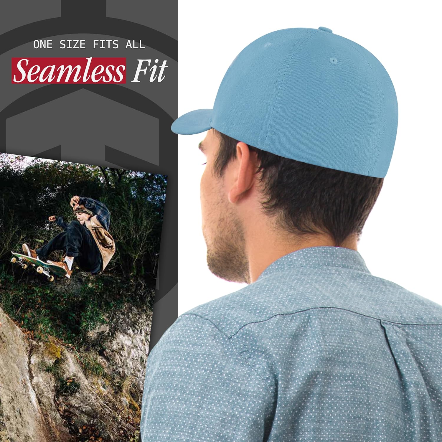 Element Unisex Adult Element Baseball Hat, Adult Flex Fit Active Sport Cap with Curved Brim