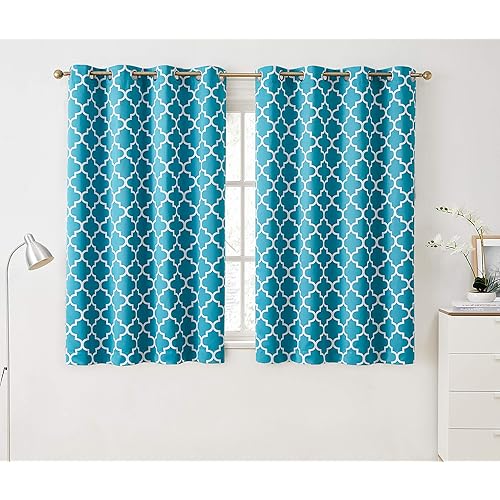 Teal Curtains For Bedroom Amazon Com