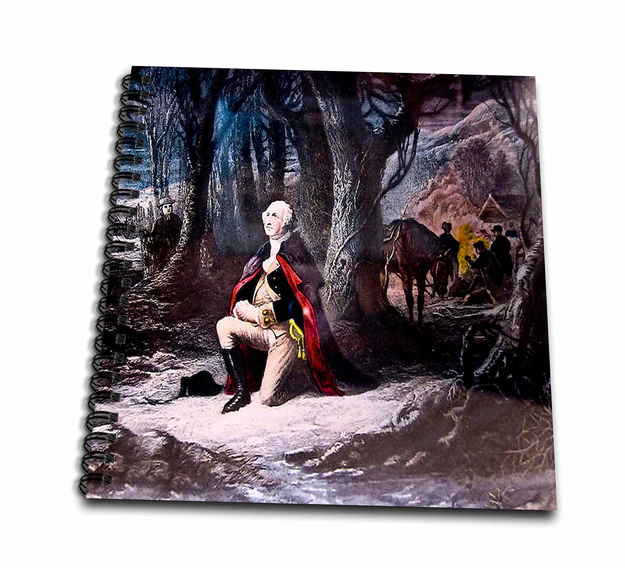 3dRose db_8485_2 George Washington Prays at Valley Forge-Memory Book, 12 by 12-Inch