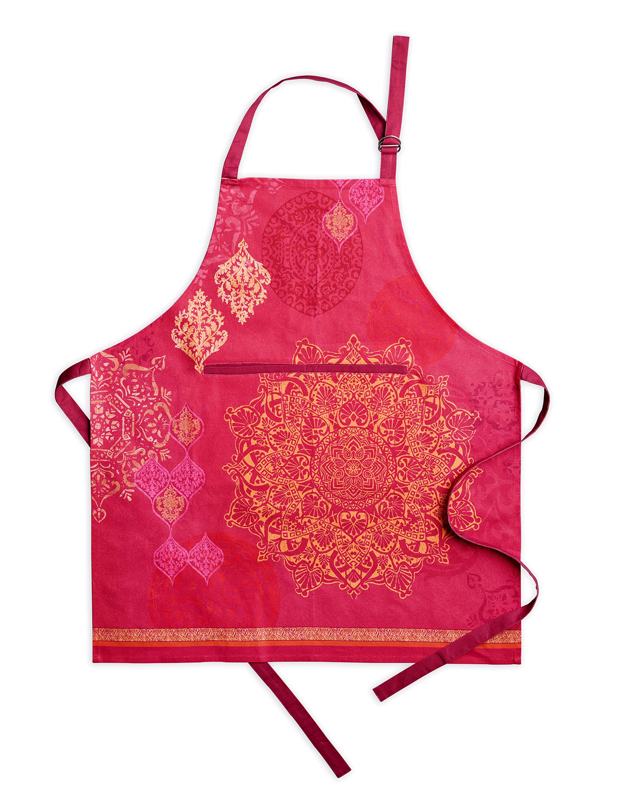 Maison d' Hermine 100% Cotton Apron for women with Pocket Kitchen Chef Autumn Apron for Men Cooking Gardening Server Waitress Maid - (Versailles, 85 cm x 70 cm)