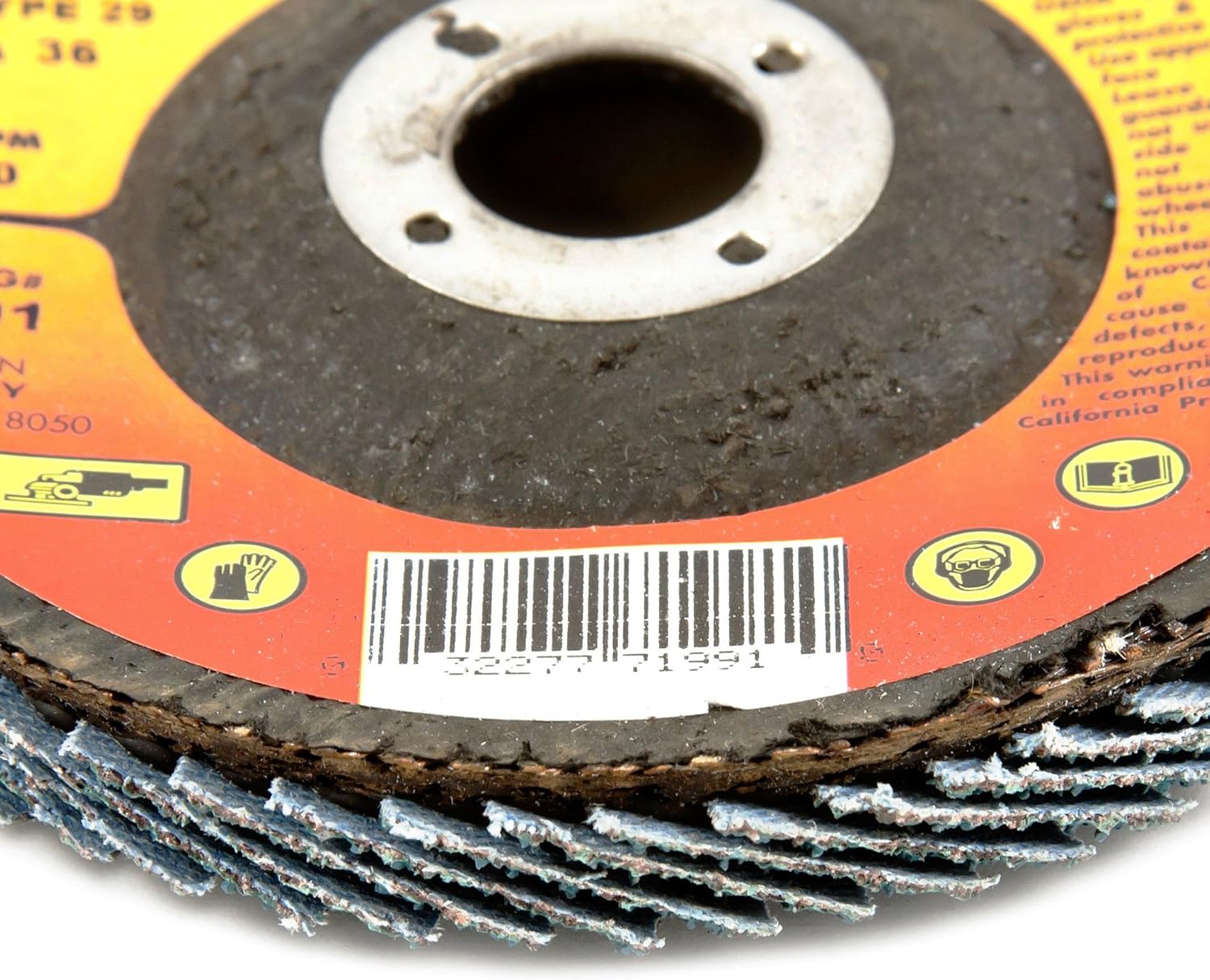 Forney 71992 Flap Disc, Type 29 Blue Zirconia with 5/8-Inch Arbor, 60-Grit, 4-Inch