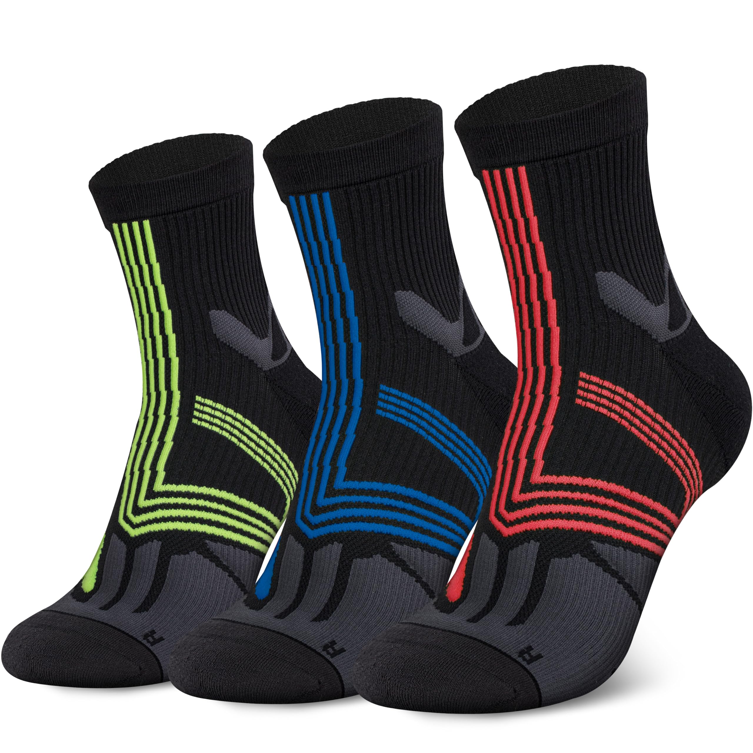 Hylaea Quarter Athletic Running Socks No Blister, Cushion Moisture Wicking Socks for Cycling Sport