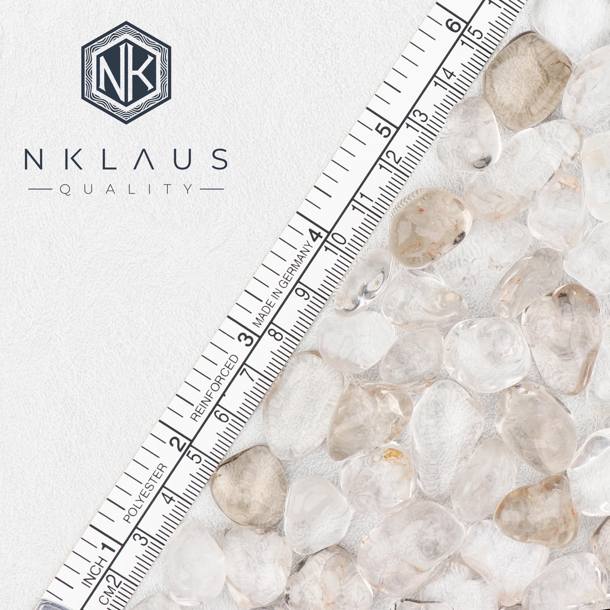 NKlaus 900g Bergkristall 15-25 mm, Heilsteine, Rock Crystal, farblos