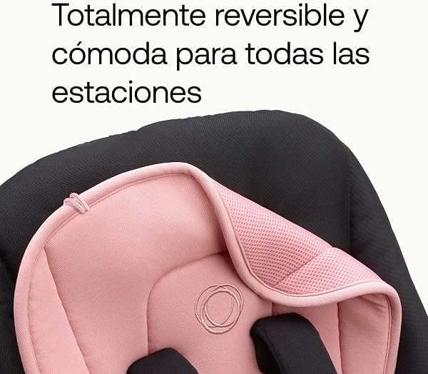 Bugaboo Colchoneta Doble Confort para carritos, Comodidad para todas las estaciones, Ajuste mejorado, Compatible con todos los carritos Bugaboo, Reversible, Malla 3D supersuave, Morning Pink - 3