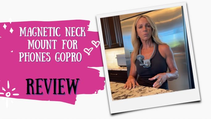 Magnetic Neck Mount For Phones and GoPro Hands Free