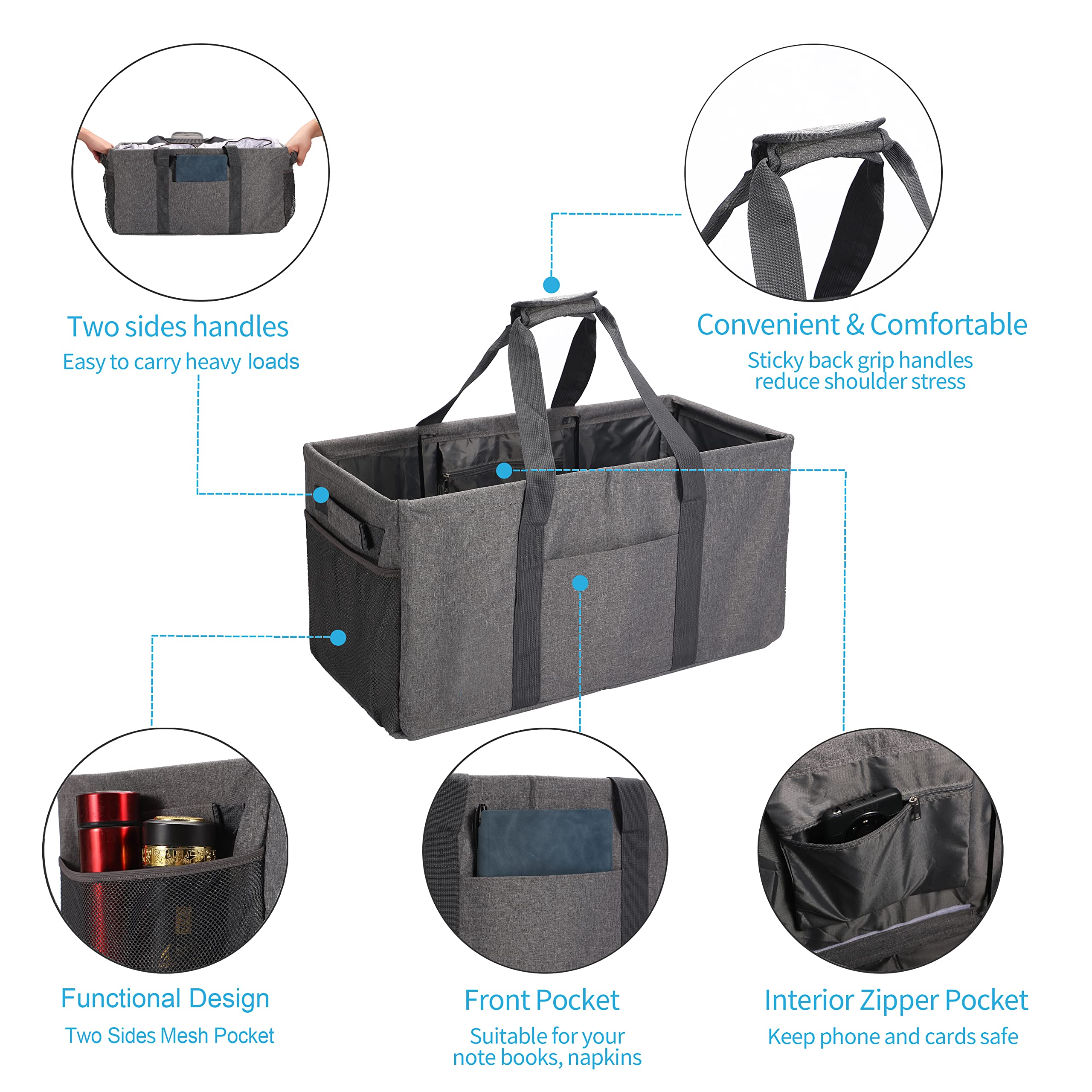 Amazon.com - Joyfol Day Extra Large Utility Tote Bag, Reusable