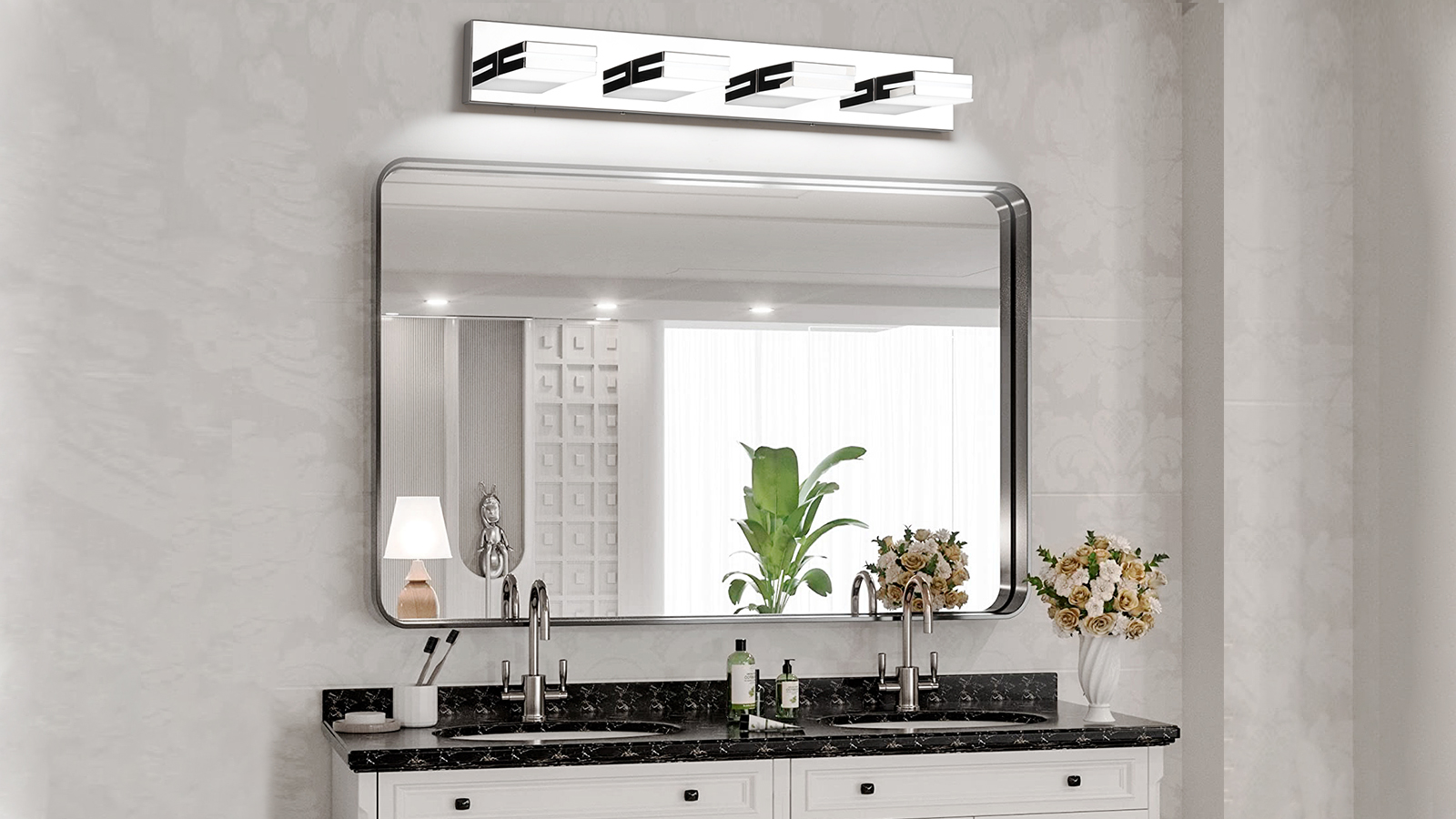 SineRise LED Modern Bathroom Vanity Light Fixtures (3-Light