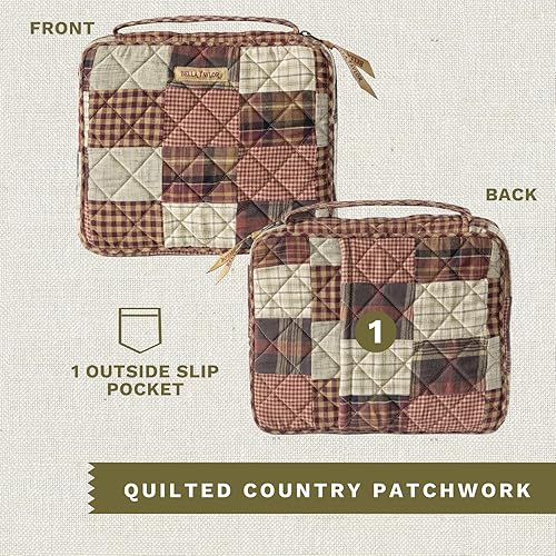 Miniatura 5 de Bella Taylor Funda para la Biblia para mujer  Organizador de Biblia y estuche de transporte para Biblias medianas y grandes  Parche acolchado de