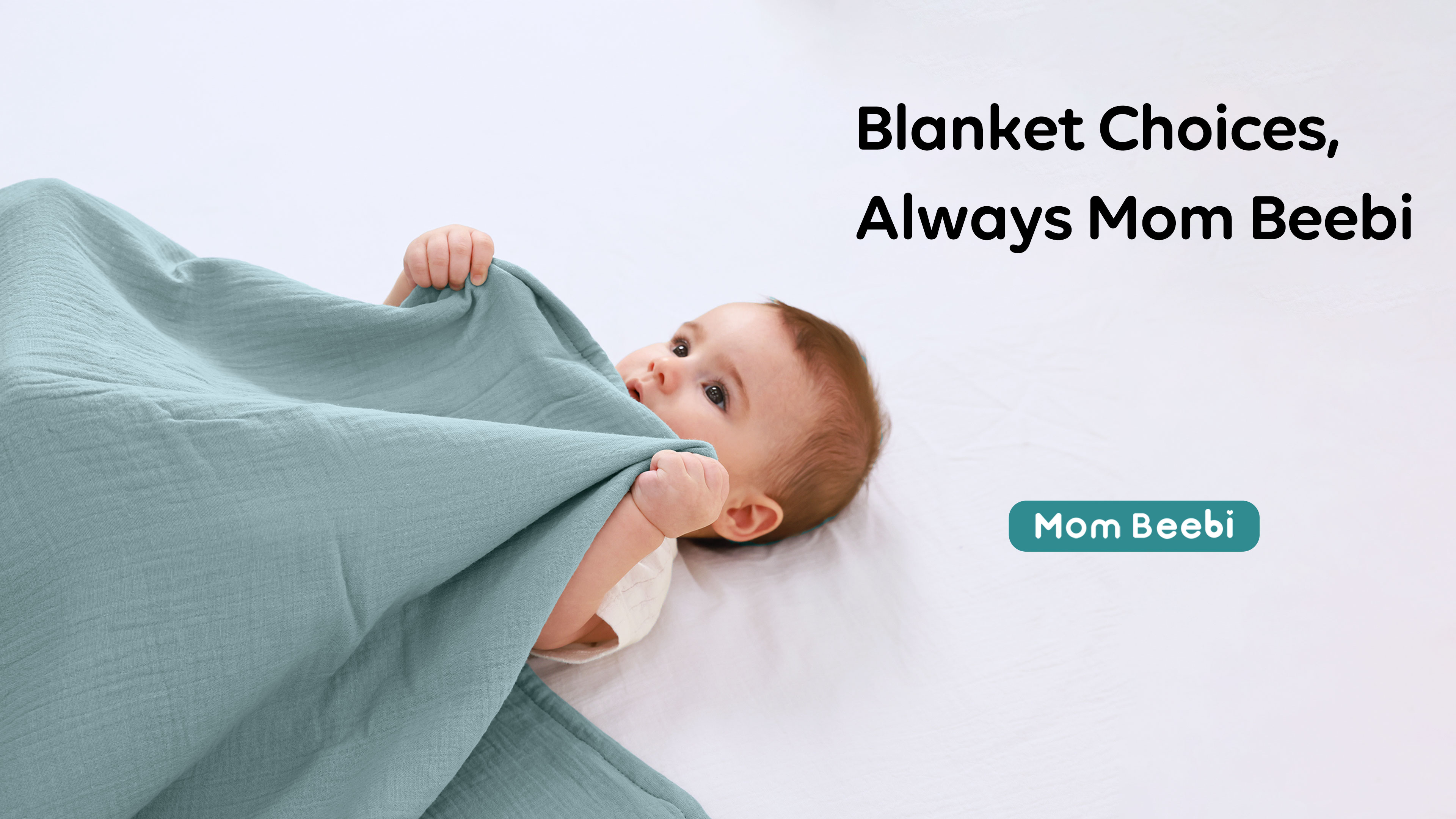 Mom Beebi 4-Pack Muslin Cotton Swaddle Blankets - 47 X 47 Inches, Soft & Breathable For Baby Boys & Girls