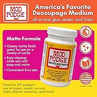 Vista 2 de Mod Podge – Sellador a base de agua, pegamento y acabado (8 onzas), CS11301 acabado mate