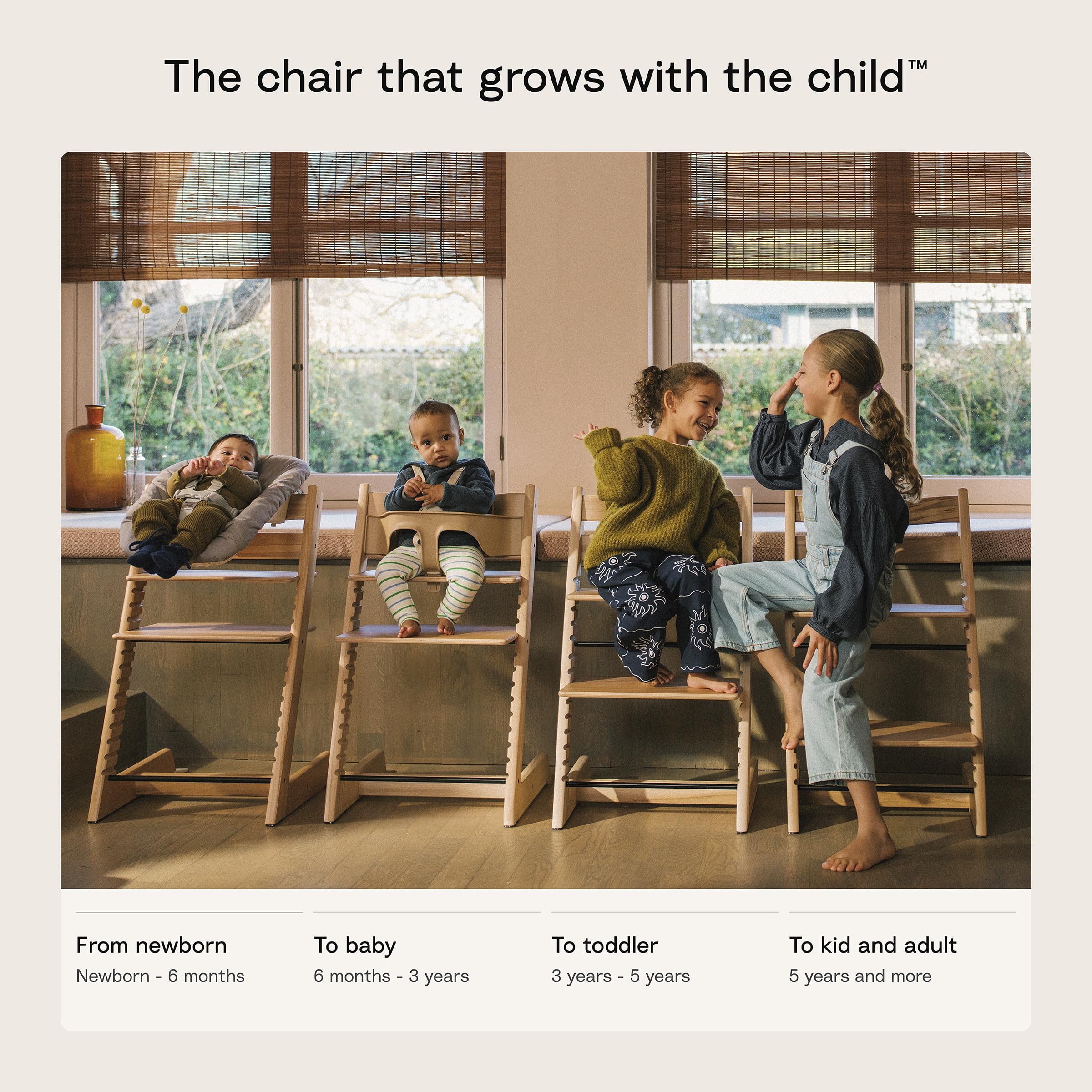 Amazon.com : Stokke Tripp Trapp High Chair White with White Tray Signature  Edition Includes Chair + Tray + Baby Set with Removable Harness for  Children 6-36 Months - Adjustable, Ergonomic & Easy to Clean : Baby
