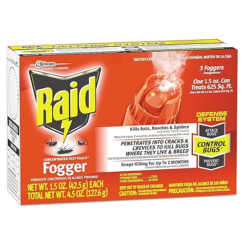 Miniatura 2 de Raid 305690 - Nebulizador concentrado de alcance profundo, lata de aerosol de 1.5 onzas, paquete de 3, 12KCT