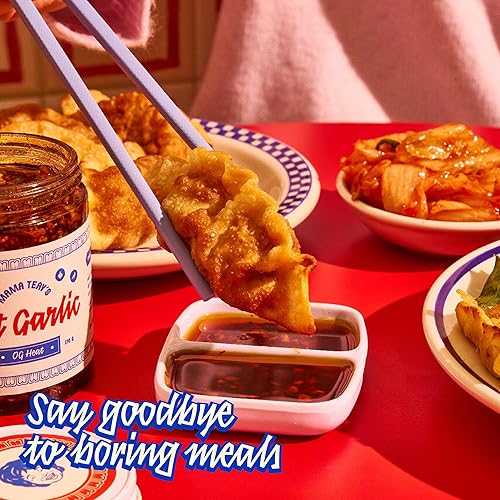 Miniatura 6 de Mama Teav's Hot Garlic Chili Crisp - Aceite de chile Umami picante, crujiente, con ajo y chiles camboyanos, vegano, sin gluten, totalmente natural,