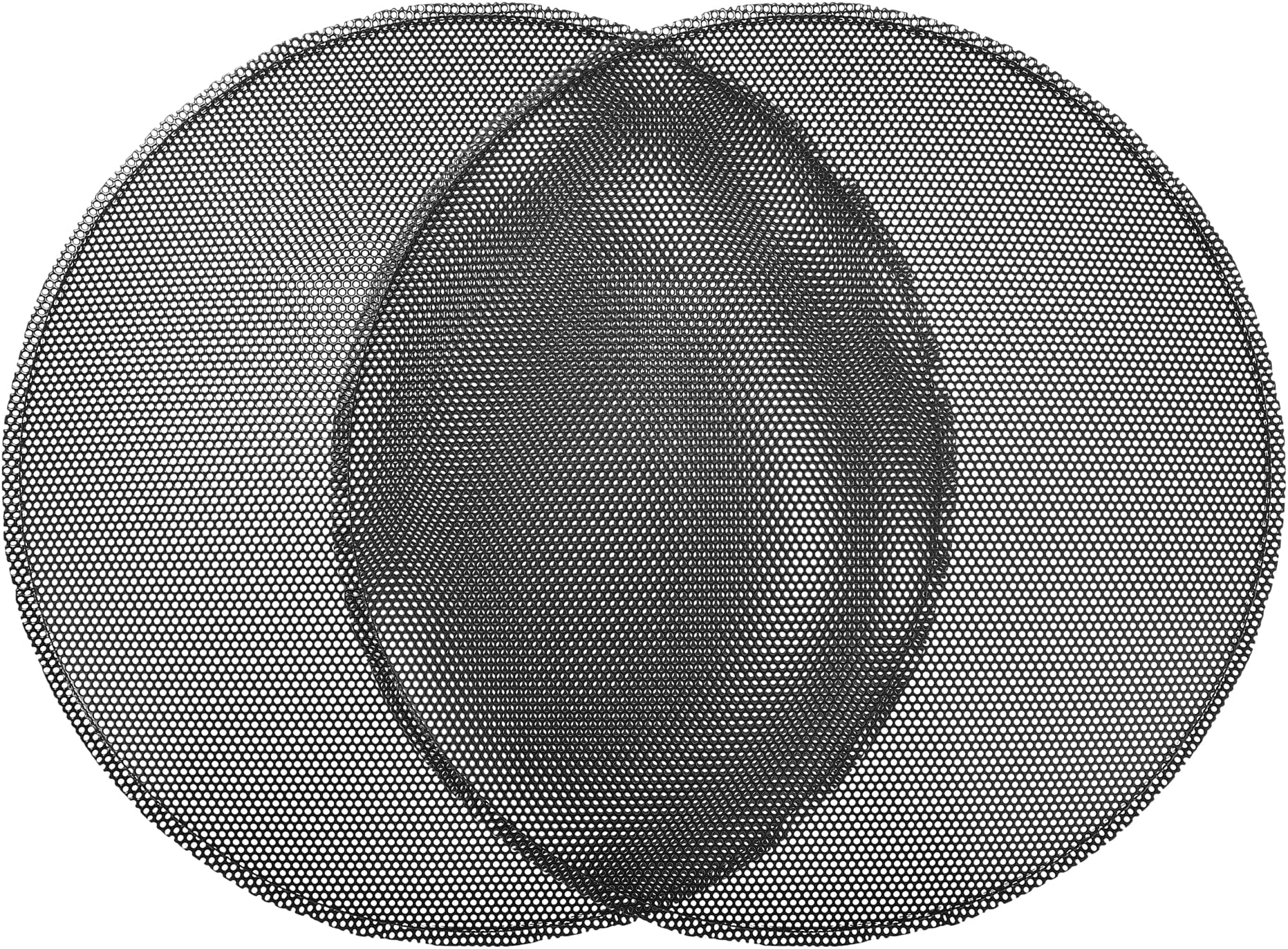 ACROPIX Universal 9 Inch Speaker Grills Mesh for Audio Subwoofer 235x245x12mm Grille without Frame Black - Pack of 2