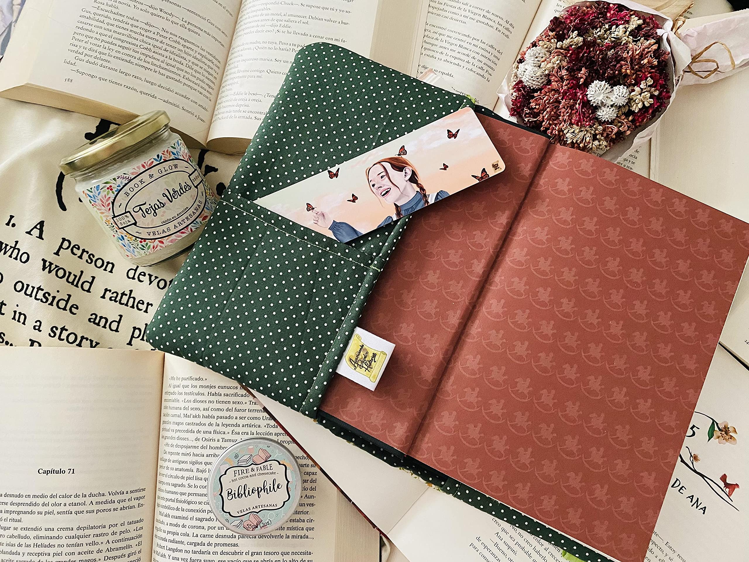 Funda Para Libro Con Cremallera - Estilo Gótico, Lona Impermeable, 11x8.5 Pulgadas, Ideal Para Amantes De La Lectura