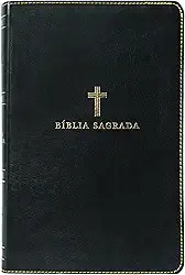 Bíblia Sagrada ACF, Couro Soft, Preta, Letra Grande, Leitura Perfeita