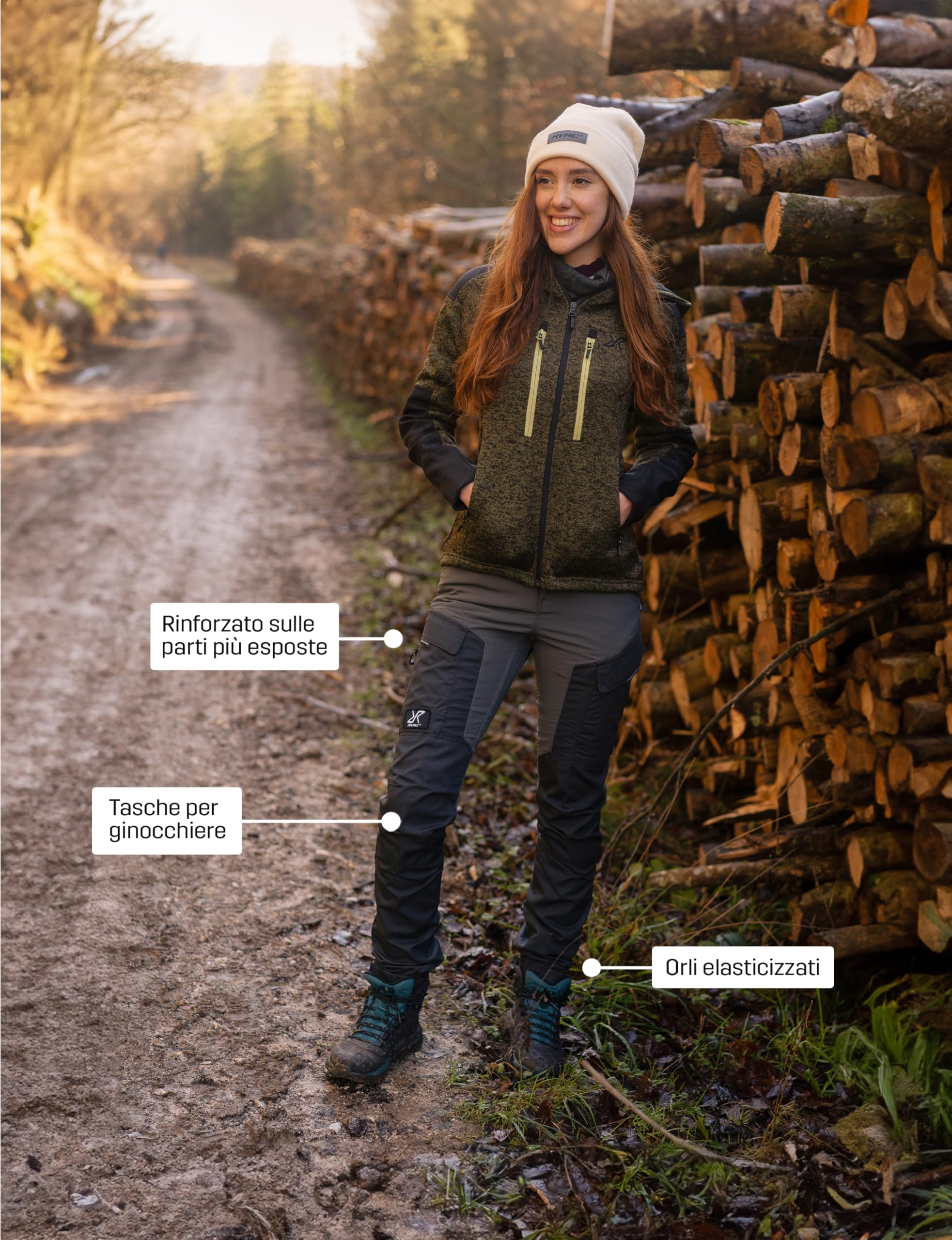 RevolutionRace RVRC GP Pants, Pantaloni da Donna, durevoli per Trekking e Altre attività all'Aria Aperta