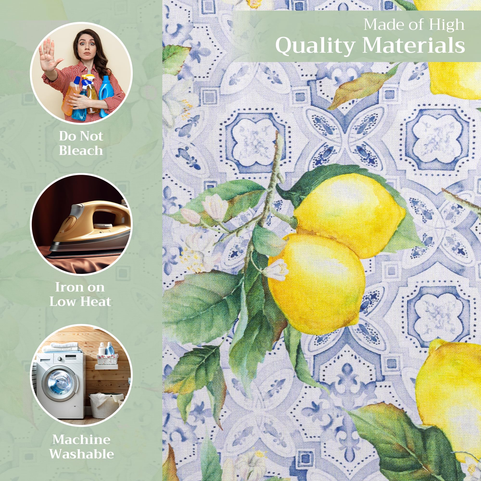 Maison D' Hermine Tovaglioli In Tessuto 100% Cotone, Set Di 4 Tovaglioli Pasquali Decorativi, Lavabili Per Mangiare, Casa, Matrimoni, Banchetti