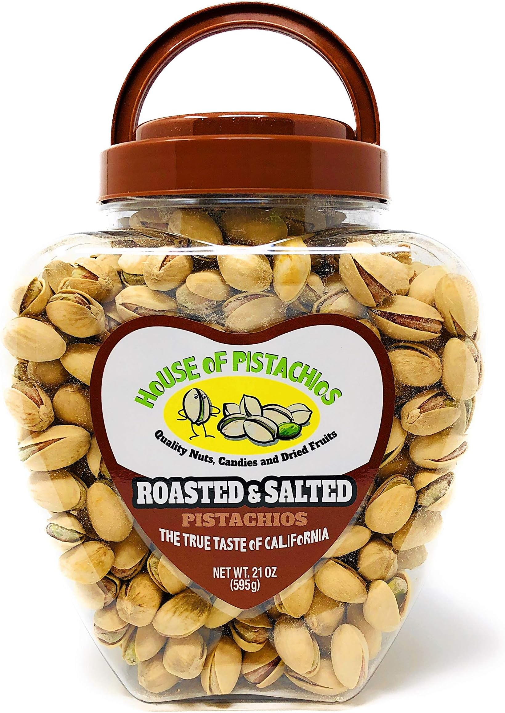 House of Pistachios' Roasted and Salted Pistachios - Real Flavor, Family Recipe, California Grown, 21 Ounces
