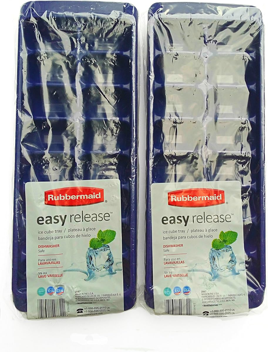 Bandejas para cubitos de hielo de fácil liberación - Juego de 2 - (Púrpura)