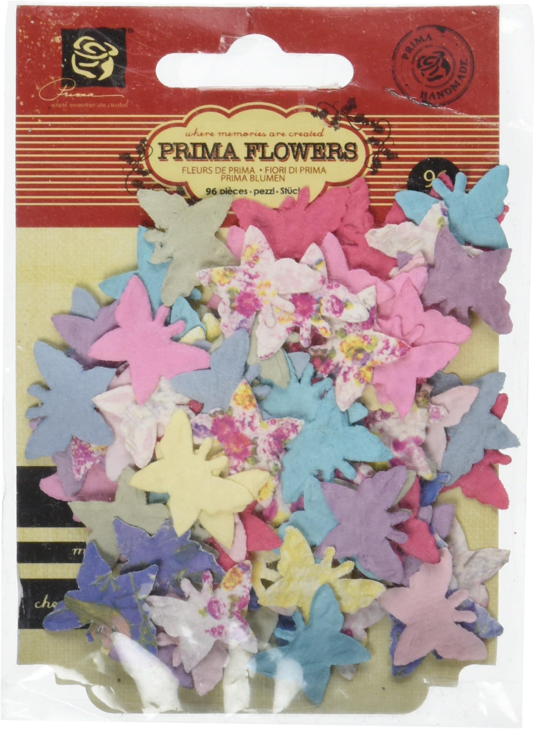 Prima Marketing Meadow Lark Handmade Paper Flowers-Flutter Bits