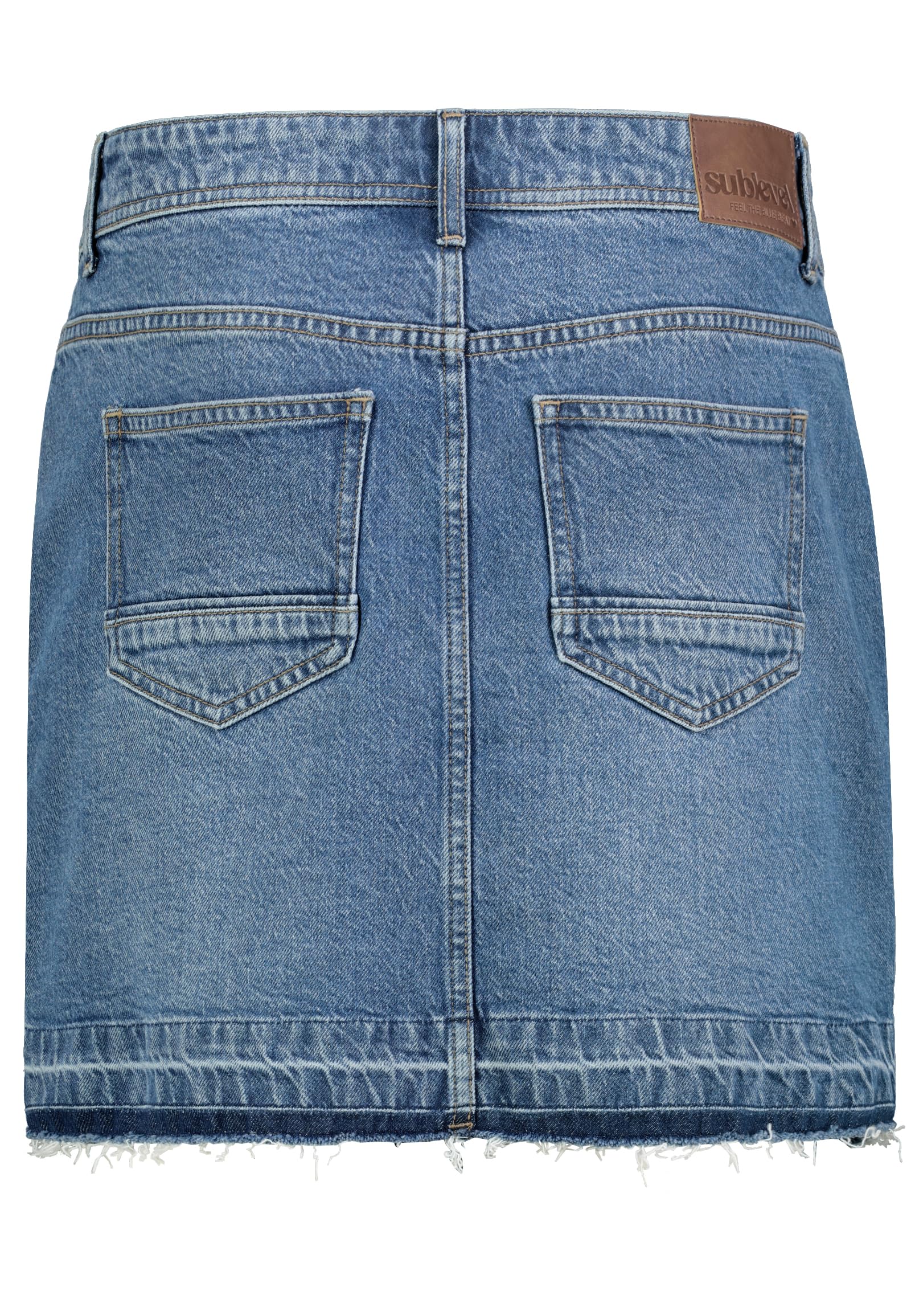 Sublevel Gonna in jeans, taglio lungo, maxi Midi, mini, vestibilità normale, stretch, denim