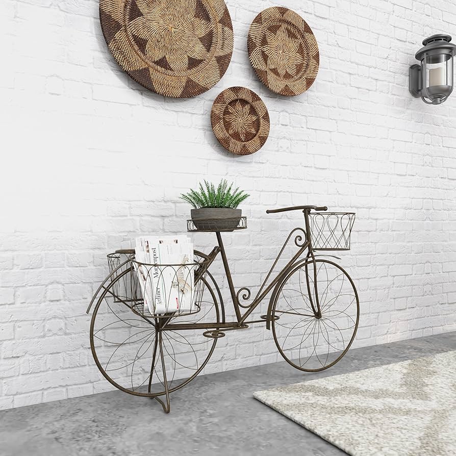 Amazon.com: Deco 79 Metal Bike Indoor Outdoor Plantstand