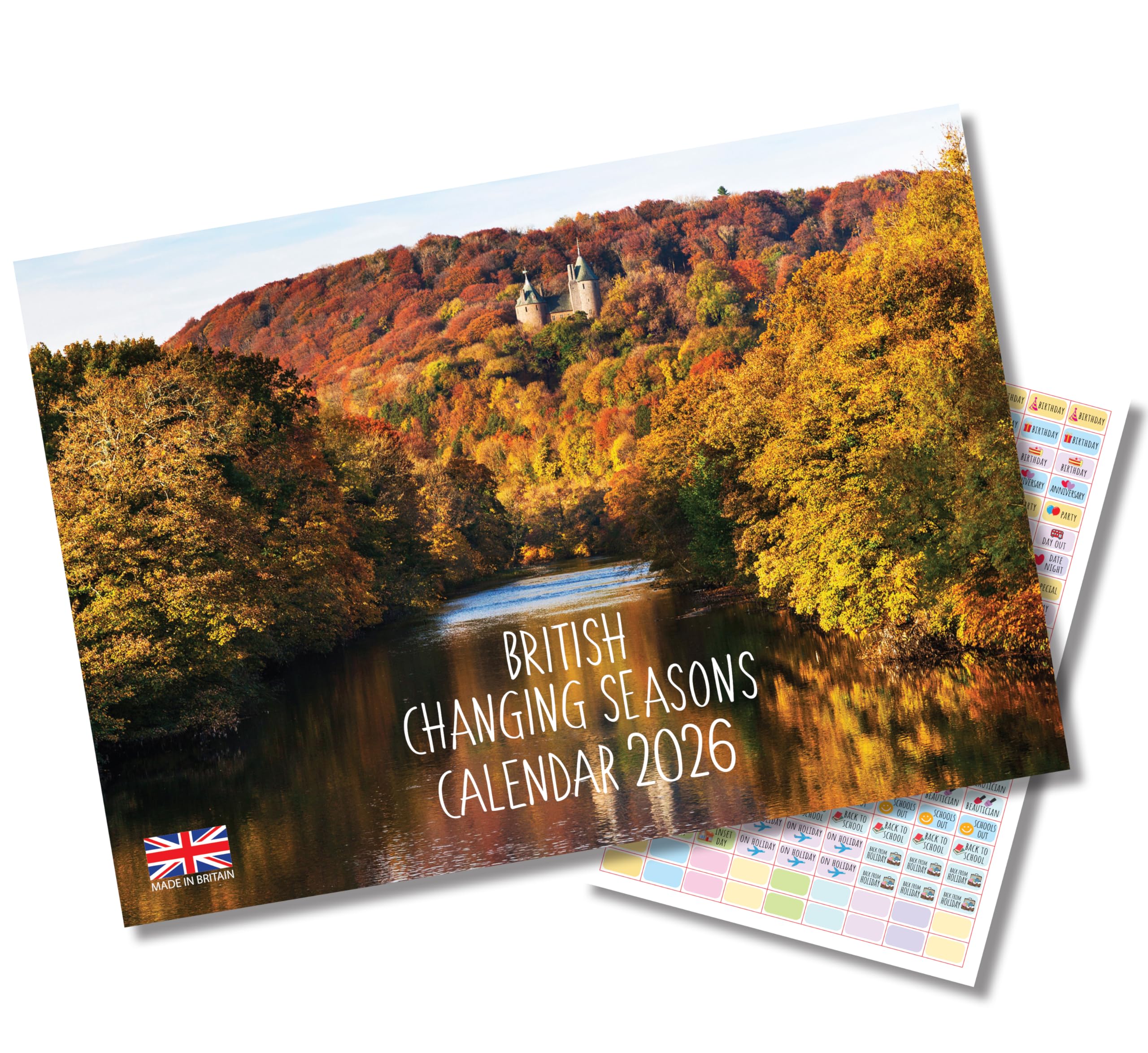 – 2026 Calendar - Calendar 2026 UK A4 Changing Seasons. One Month to View. A3 when open. Wall Calendar by Absolutely Yours.