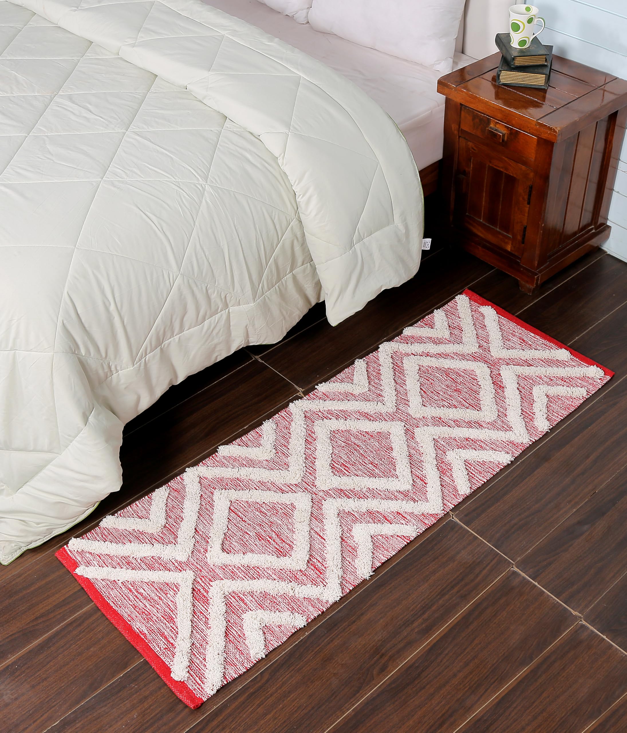 Handwoven Cotton Rug Runner - 60x152cm -14