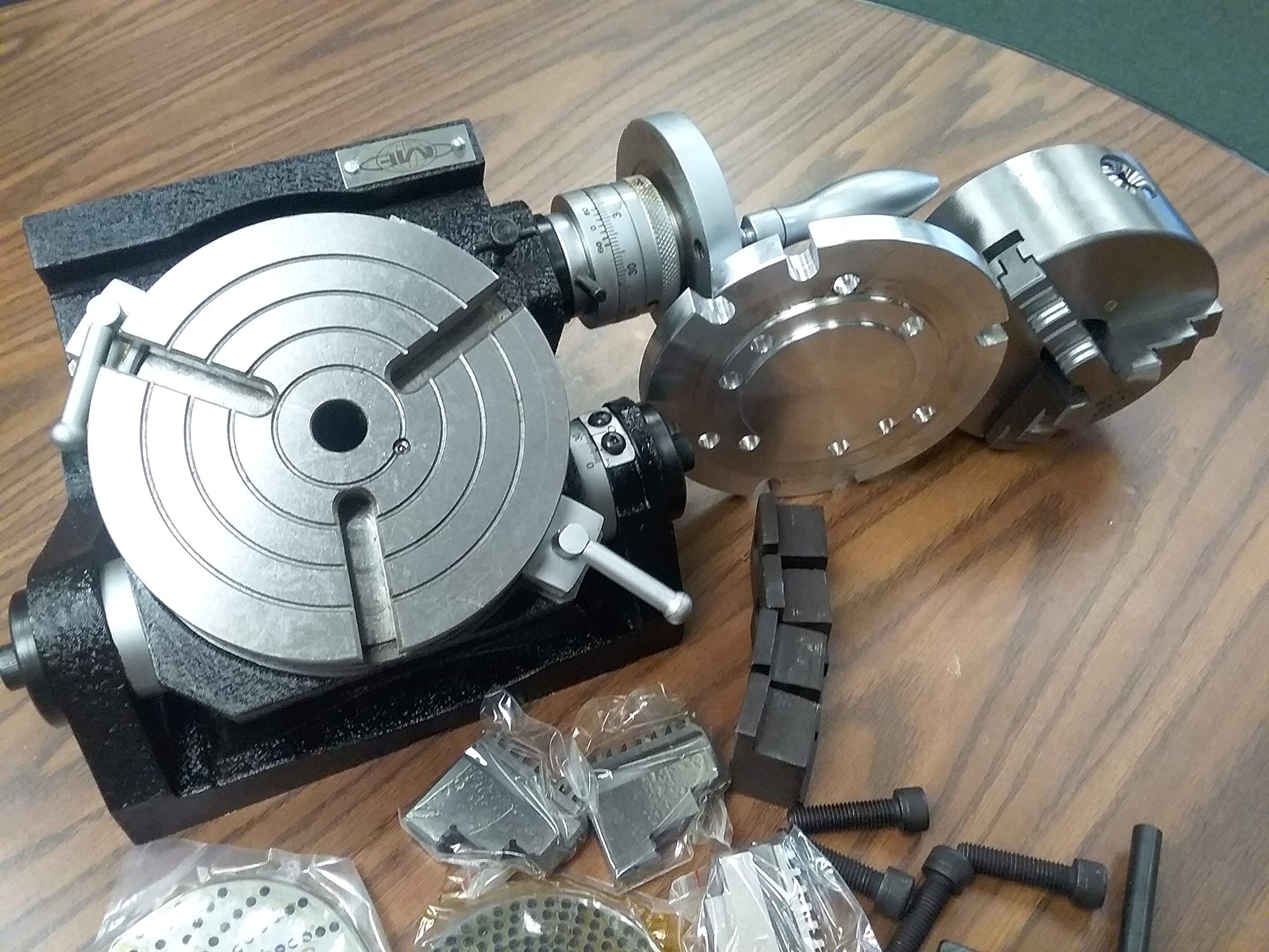 6 Tilting Rotary Table Heavy Duty w. 5 Chuck Dividing Plates #TSK-150- NEW product thumbnail 4