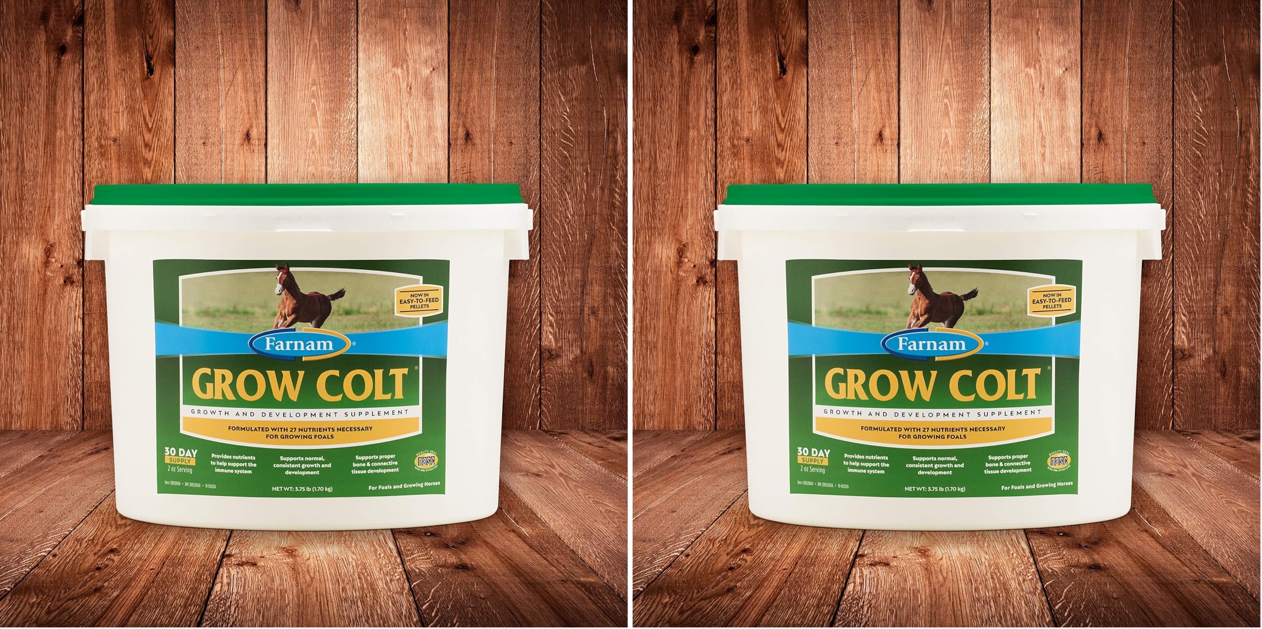 Grow Colt Supplement for Growth & Development, Supports Normal, consistent Growth in First Years of foal's Life, 3.75 lbs., 30 Day Supply (Pack of 2)