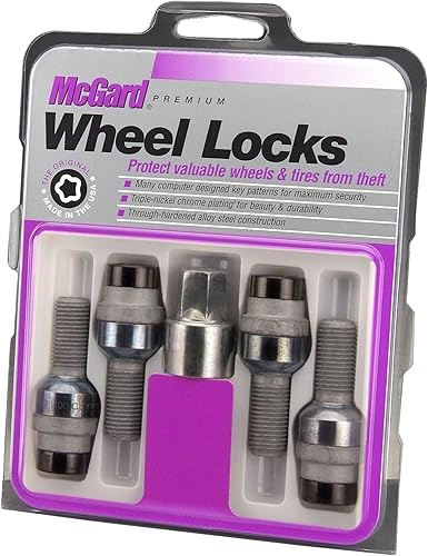 McGard 28320 Bolt Style Radius Seat Lock Set Negro (M14 x 1.5) - Juego de 4