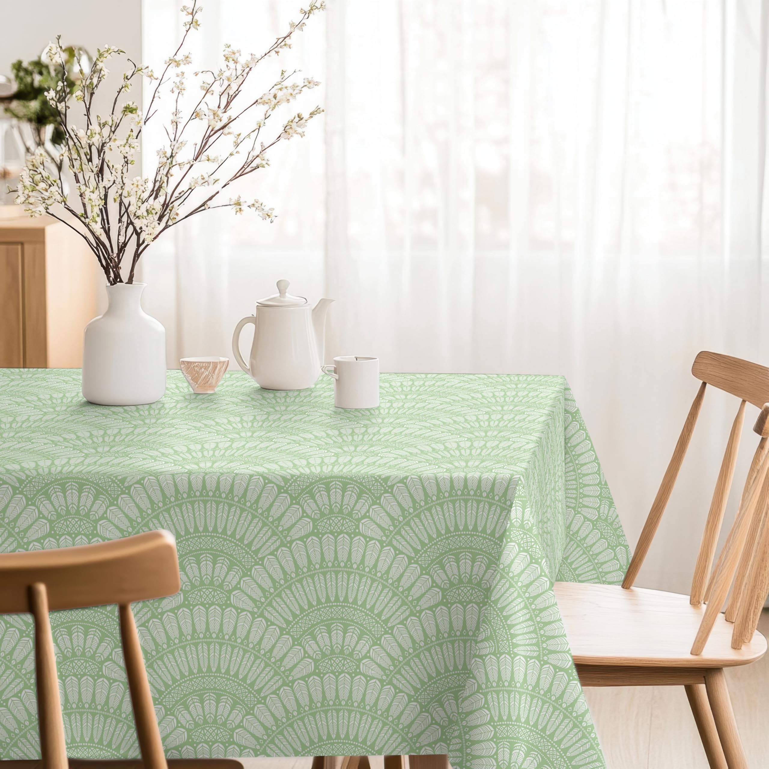 Martina Home Green Cies Resin Tablecloth 140 Round