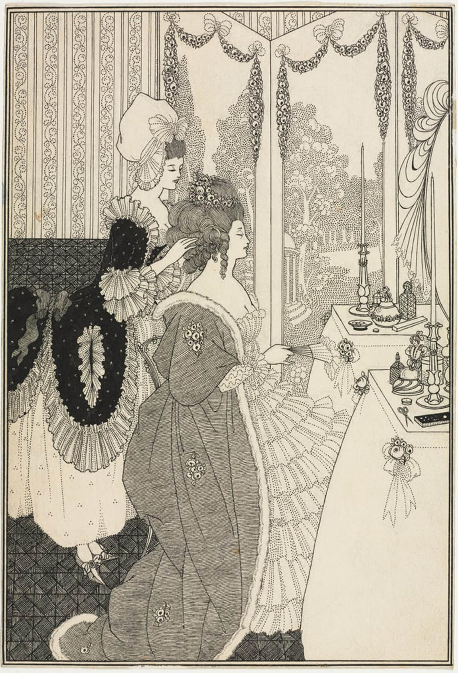Pintura Poster la toilette de Aubrey Beardsley para decoracion del hogar y paredes de oficina 5