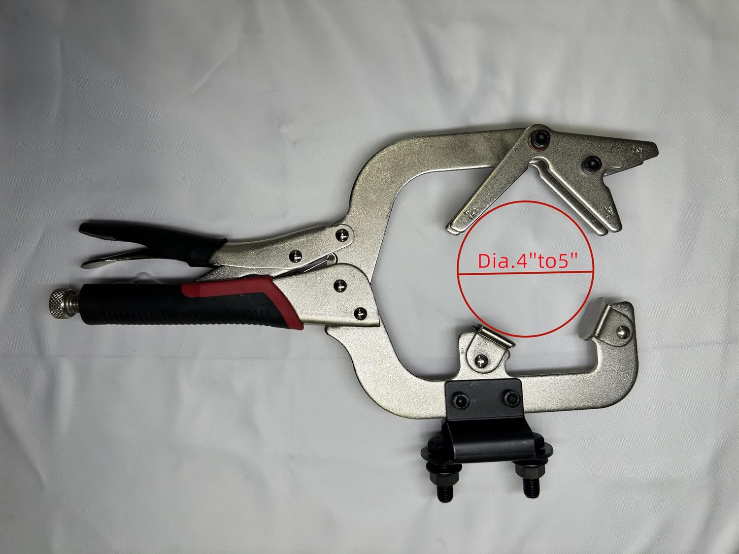 Xiao & Dao Pro Locking Welding Clamp with Swivel V type Pads And Installing Support (14''Locking Welding Clamp)
