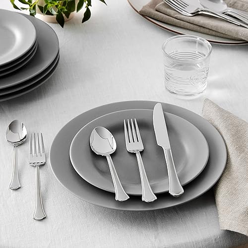 Miniatura 2 de Pfaltzgraff Capri Frost - Juego de cubiertos de acero inoxidable (20 piezas, servicio para 4 unidades)