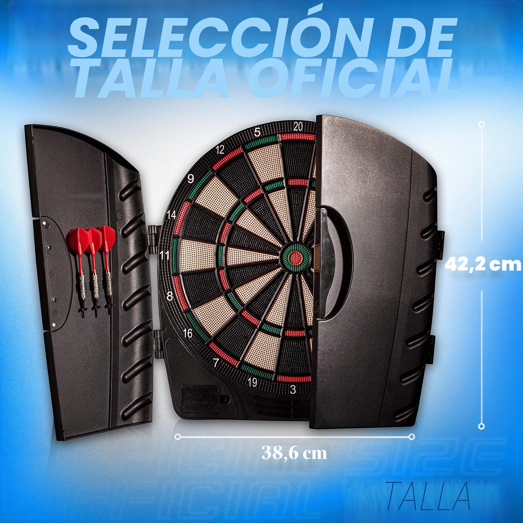 Franklin Sports Juego de Dardos electrónicos, Diana eléctrica de Punta Suave con Marcador Digital, Juego para Adultos y niños, (6) Dardos incluidos