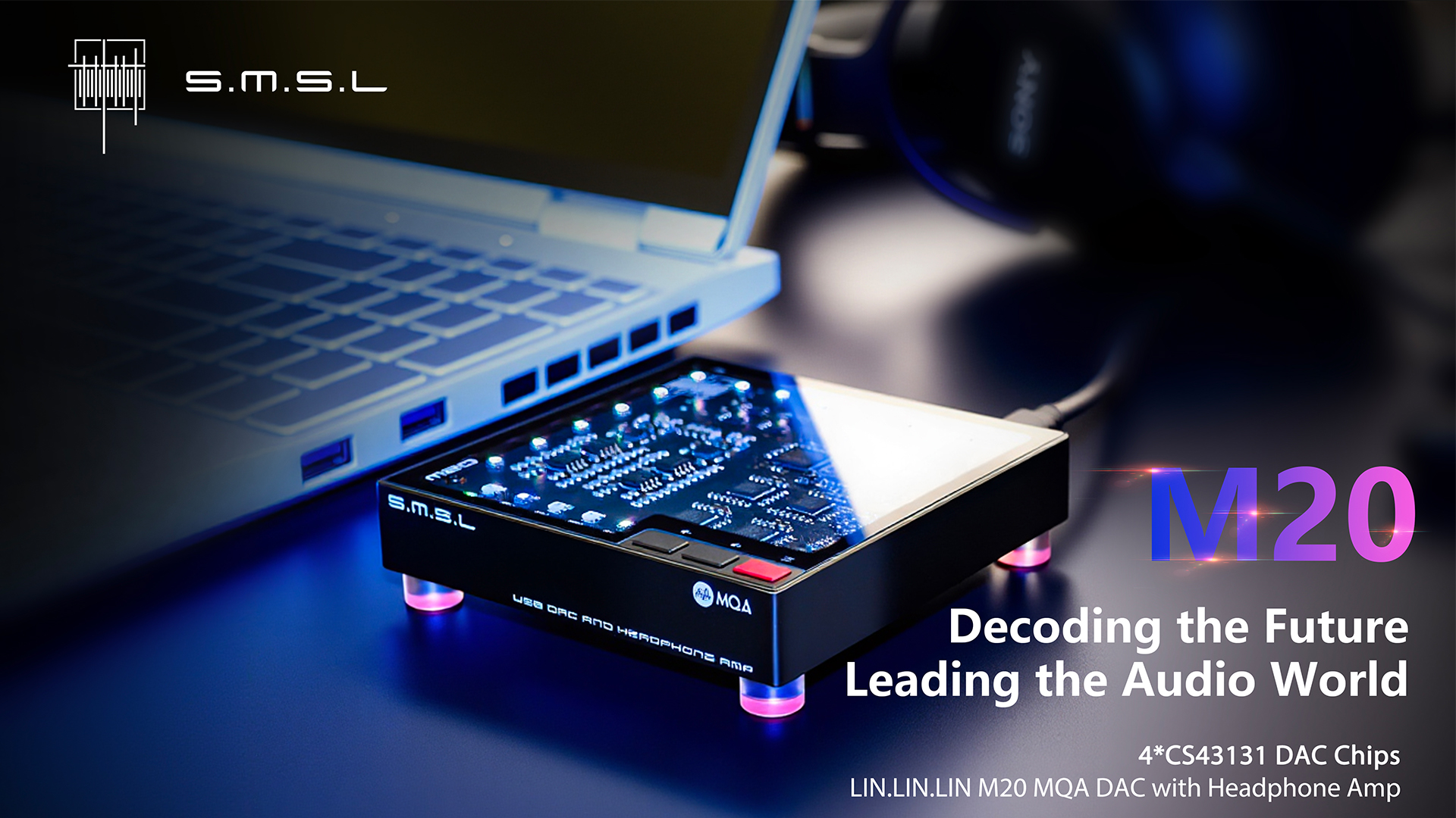 LIN.LIN.LIN SMSL M20 MQA MQA-CD DAC ＆ ヘッドホンアンプ USB2.1 USB2.2 XU316 768kHz/32Bit DSD256 ゲーミングDAC PCMフィルター USB D Amazon.com: LIN.LIN.LIN SMSL M20 MQA USB DAC Support MQA MQA-CD