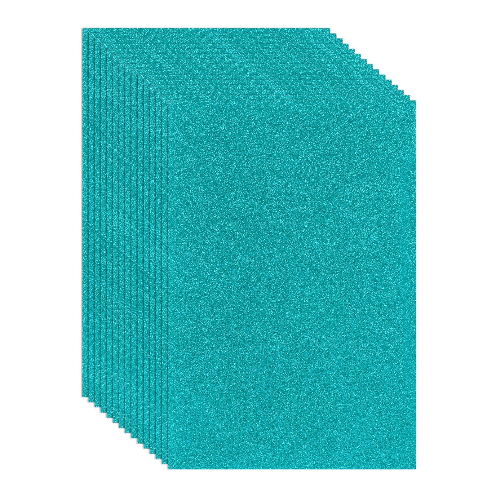 Feuilles de mousse EVA à paillettes bleues uxcell 30x20cm pour loisirs créatifs Lot de 15