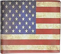 Vista 3 de Billetera clásica con estampado de bandera de EE. UU. Marshal, Blanco, Classic