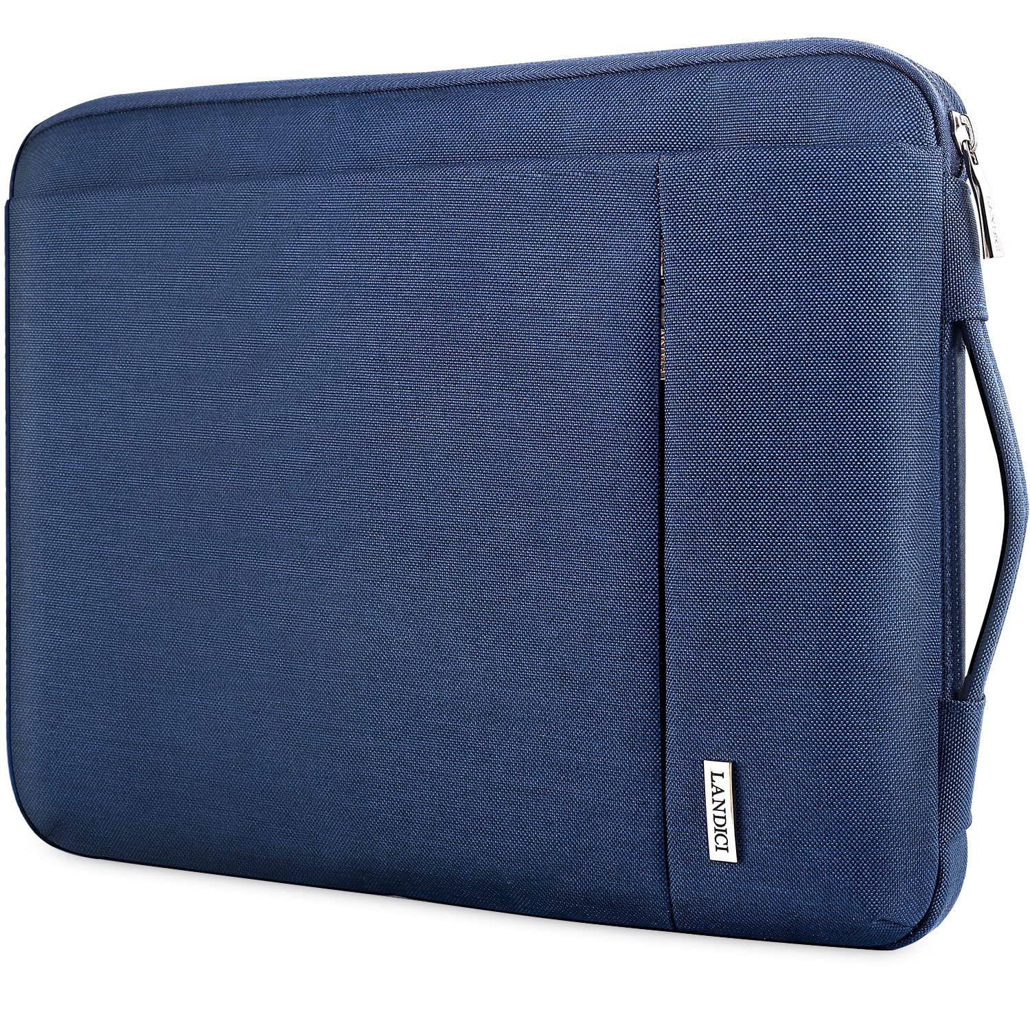 LANDICI 360° Protective Laptop Sleeve 15.6 Inch for MacBook Pro 16 M2/M1,MacBook Air 15,Computer Bag Carrying Case for 15-16 Inch HP Dell Asus Lenovo Notebook, Slim, Shockproof, Waterproof, Blue