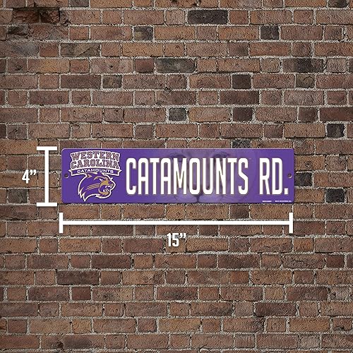 Vista 413 de Rico Industries Letrero de plástico de la NCAA de plástico de 4 x 16 pulgadas Alternativo