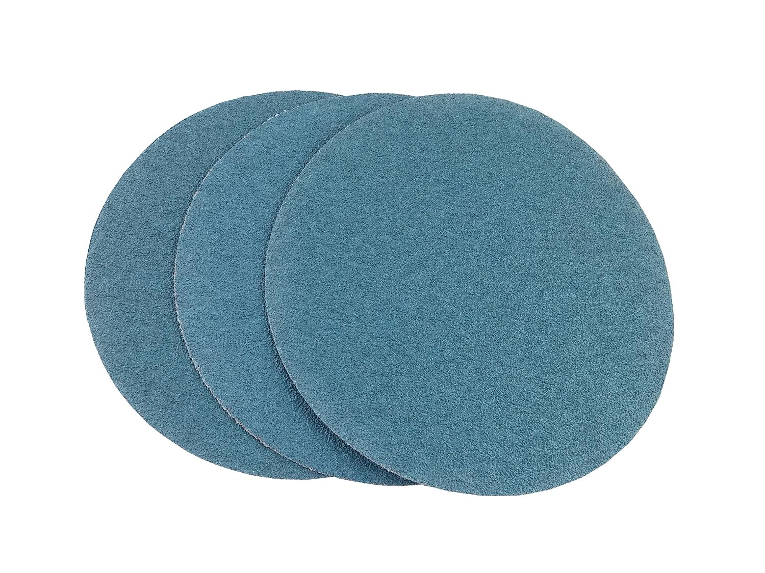 8 inch Sanding Discs Hook and Loop Round Sand Paper Disc, 36 Grit Blue Zirconia Cloth & Aluminum Oxide No Hole-Premium 8 inch Hook and Loop Sanding Discs, Durable Circular Sander Pads -25 Pack