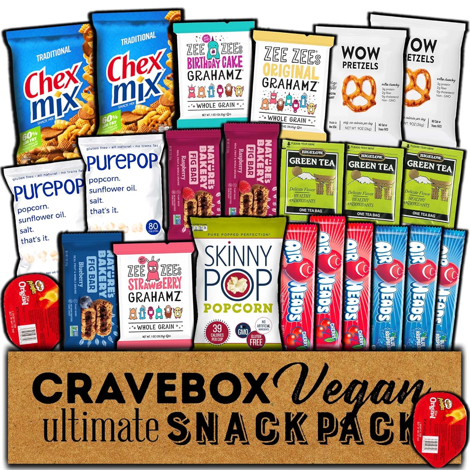 CRAVEBOX Paquete de cuidado de caja de aperitivos veganos, regalo para hombres, mujeres, niños, niñas, estudiantes