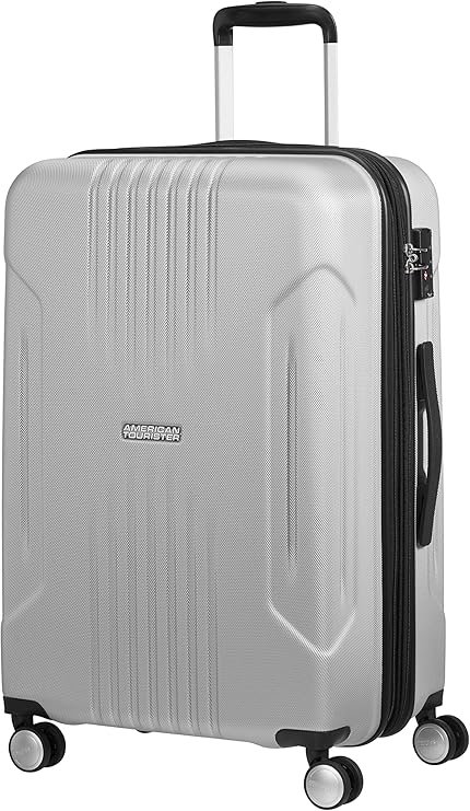 review AMERICAN TOURISTER Unisex_Adult Koffer & Trolleys, Silver, M (67 cm-82 L)